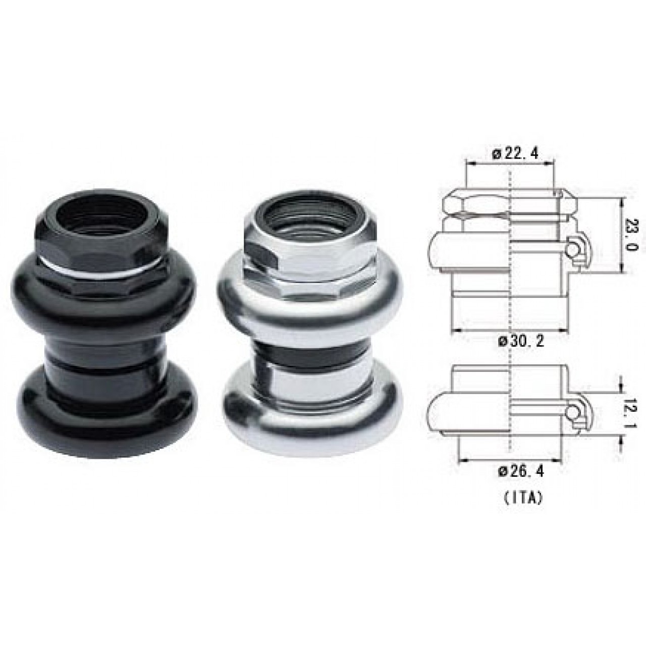 Tange Passage DX Headset 1" Threaded, 17,90