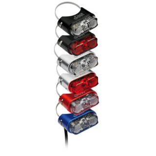 SON - rear light for seat post black, red glass (69262)