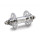 Paul Component - High Flange Track Hub Rear - Fixed/Free silver polished 32 h