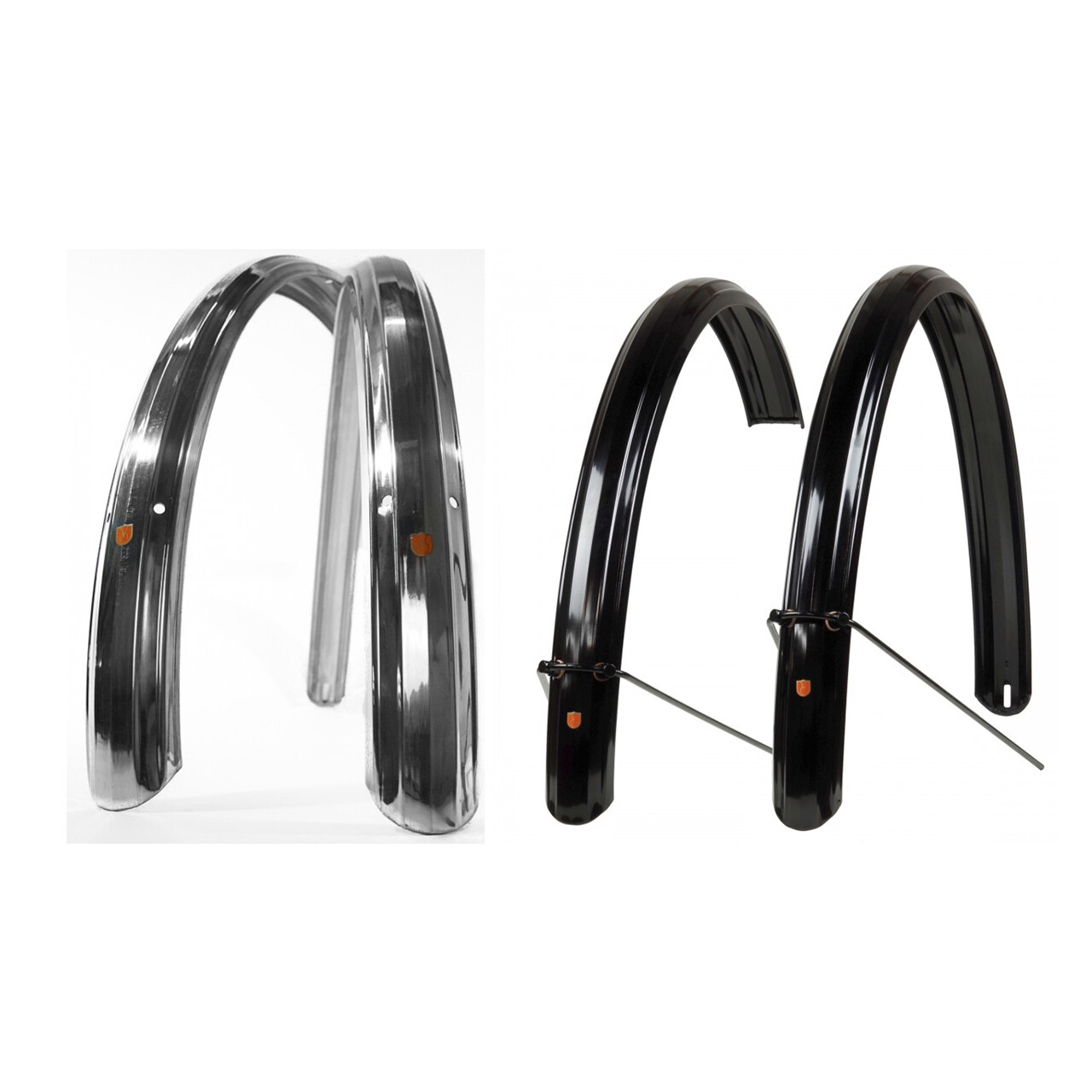 Pair of stainless fenders 650B Berthoud