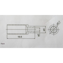 Jagwire - Reduzier Endkappe für Bremszughülle - 5 mm auf 4 mm