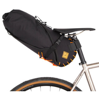 Restrap - Saddle Bag mit Drybag -  Large 14 Liter schwarz/schwarz
