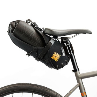 Restrap - Saddle Bag mit Drybag - Small 8 Liter schwarz/orange