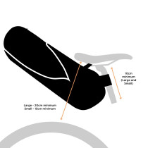 Restrap - Saddle Bag with Drybag - 8 liter black/black