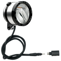 SON - LED Scheinwerfer Edelux II mit Koaxstecker u. SON-Koax-Adapter silber eloxiert 60 cm