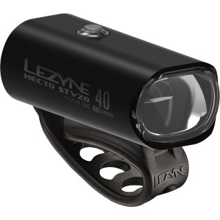 Lezyne - Hecto Drive 40 Frontlicht - StVZO zugelassen glanz schwarz (weißes Logo)