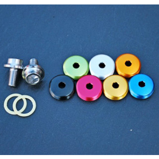 Goldsprint - Alloy Dust Cap with Crank Bolt green