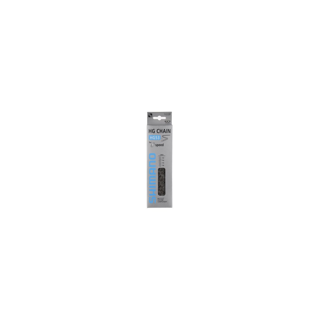 Chaîne De Vélo Shimano CN-HG53 – 116 Maillons – 9 Vitesses – NEUVE (emballage Abîmé)