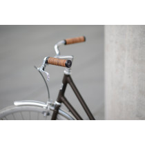 my Boo - Fahrradgriff aus Birkenrinde birke / silber