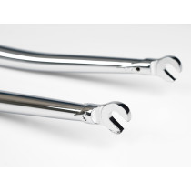 BLB - Flat Crown Fork - 1" threaded chrome