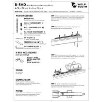 Wolf Tooth - B-RAD 4 Mounting Base Montageplatte