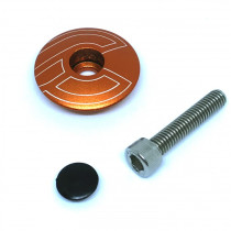 Cinelli - Top Cap with Bolt And Plug 1 1/8" - Logo purple
