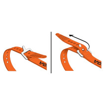 Voile - Strap mit Aluminium Buckle - 20" / 50 cm orange