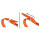 Voile - XL Series Strap with Aluminium Buckle - 22" / 55 cm orange