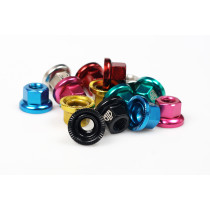 BLB - M9 Coloured Track Nuts silver