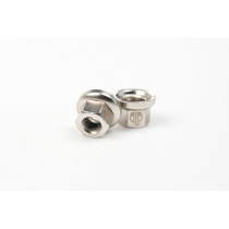 BLB - M9 Coloured Track Nuts silver