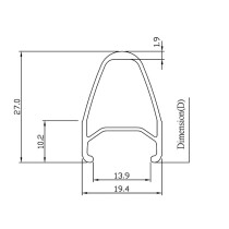 Halo - Aerotrack Rim - 700c black (white logo)