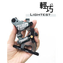 Juin Tech - F1 Hydraulic Cable Pull Disc Brake Set - Flat Mount black