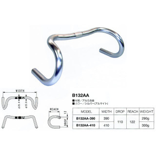 NITTO B132AAF Touring Randonneur Drop Bar 25,4 mm