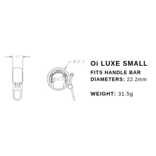 Knog - Oi Luxe Klingel Small - 22,2 mm messing