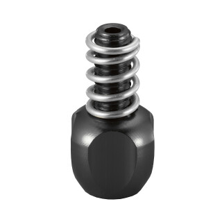 Goldsprint - Aluminium Zugeinstellschraube für Schaltung M5 - Schwarz (1x Stück)