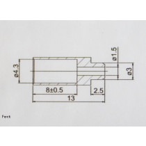 Jagwire - Step-Down Housing Cap Shift Housing -  4 mm to...