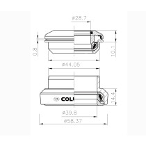 Columbus - Compass Steuersatz 1 1/8"-1,5" - ZS44/28,6 EC44/40