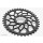 Absolute Black - Oval Road/Gravel/CX 1x Kettenblatt SRAM Direct Mount (3-bolt)- Schwarz