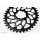 Absolute Black - Oval Road/Gravel/CX 1x Chainring SRAM Direct Mount (3-bolt) - Black