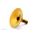 Absolute Black - Top Cap - 1 1/8" red