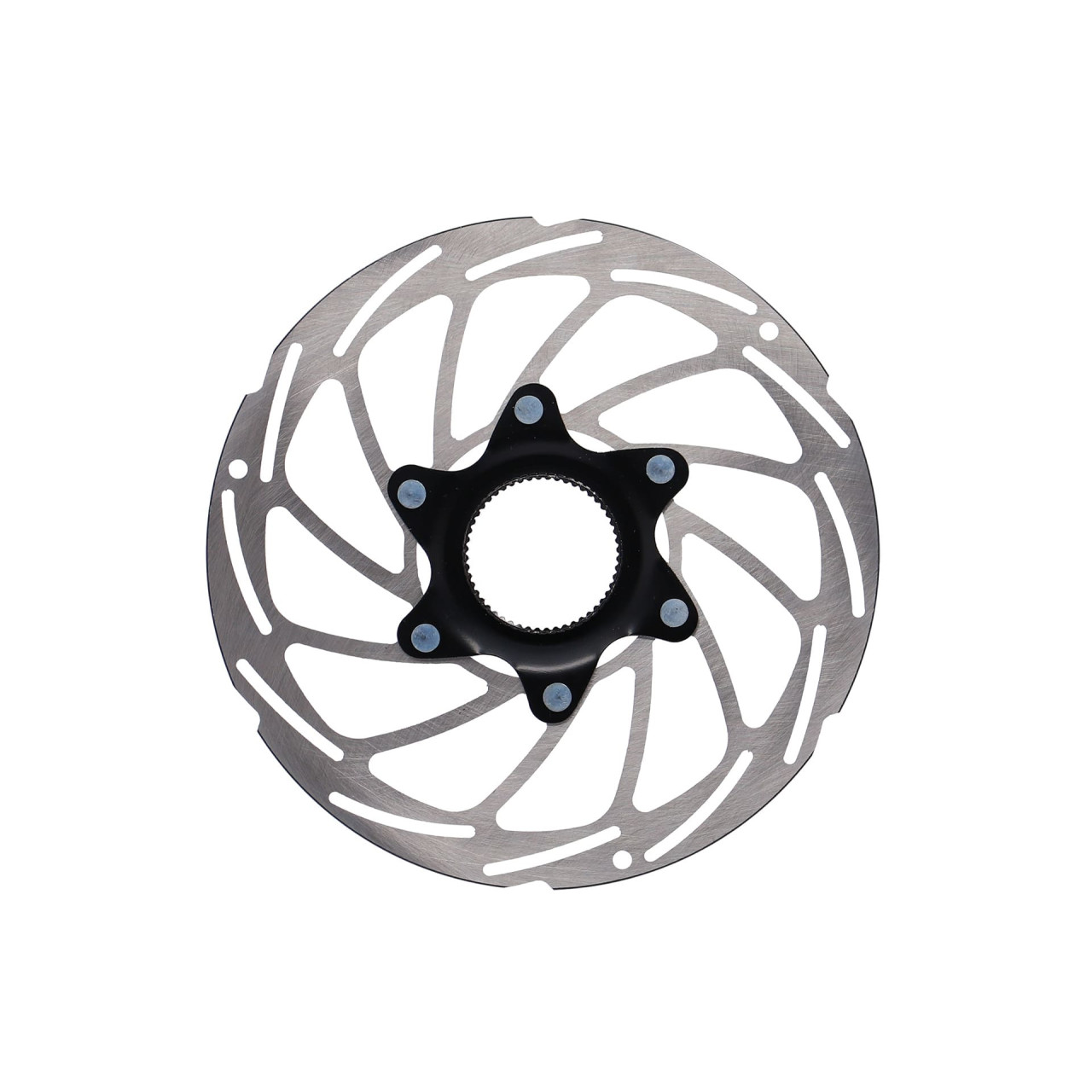 XLC Disco Freno Per Bicicletta Br-x50, Diametro 160 Mm, Colore Nero/rosso/argento, Con Viti Di Montaggio, Per Mountain Bike E City Bike