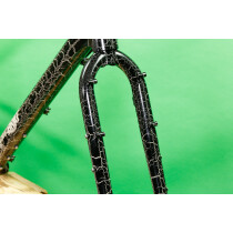 Crust Bikes - Desert Brat Frameset - Black & Khaki Crackle