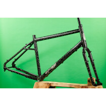 Crust Bikes - Desert Brat Frameset - Black & Khaki Crackle