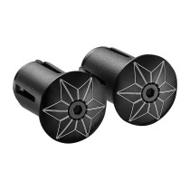 Supacaz - Star Plugz Aluminium Bar Plugs black