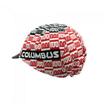 Columbus - Centos White/Red Cycling Cap