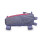 Acepac - Fuel Bag Top Tube Bag Medium - 0,8 Liter grey (w. red details)