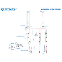 Ritchey - WCS Adventure Carbon Fork - 1 1/8"
