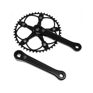 BLB - Pista Vera track crankset black