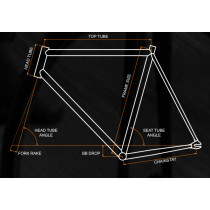 Brother Cycles - The Allday Rahmenset  - Black 54 cm