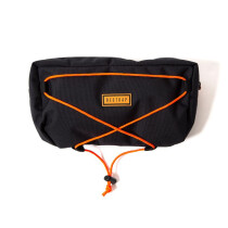 Restrap - Bar Bag Holster mit Dry Bag + Food Pouch Large - 17 Liter (14 L Dry Bag + 3L Pouch) schwarz/orange