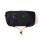 Restrap - Bar Bag Holster mit Dry Bag + Food Pouch Large - 17 Liter (14 L Dry Bag + 3L Pouch) schwarz/orange