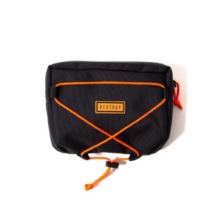 Restrap - Bar Bag Holster mit Dry Bag + Food Pouch Small - 14 Liter schwarz/orange