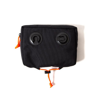 Restrap - Bar Bag Holster mit Dry Bag + Food Pouch Small - 14 Liter schwarz/orange