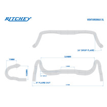 Ritchey - WCS VentureMax XL V2 Di2 Compatible Lenker 52 cm - 31,8 mm