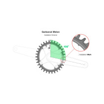 Garbaruk - Melon Narrow-Wide Road/CX/Gravel Kettenblatt OVAL 5-Arm - 110 mm Lochkreis