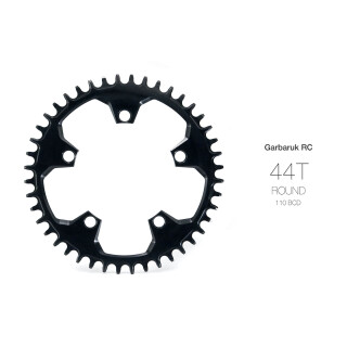 Garbaruk - Round Narrow-Wide Road/CX/Gravel Chainring Round - 5 x 110 BCD black 40 teeth