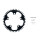 Garbaruk - Round Narrow-Wide Road/CX/Gravel Chainring Round - 5 x 110 BCD black 40 teeth