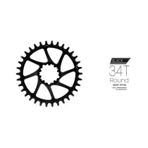 Garbaruk - Narrow-Wide MTB Kettenblatt Round - SRAM MTB GXP Direct Mount schwarz 30 Zähne