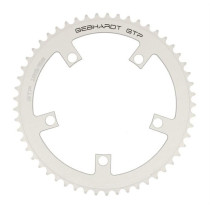 Gebhardt - Classic Track Chainring - 1/8" - 130BCD silver 50 t