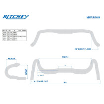 Ritchey - WCS VentureMax V2 Di2 Compatible Lenker - 31,8 mm